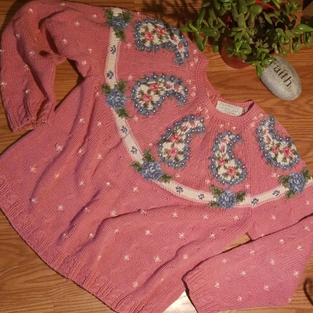 Vintage‎ 70s northern isles sweater lg